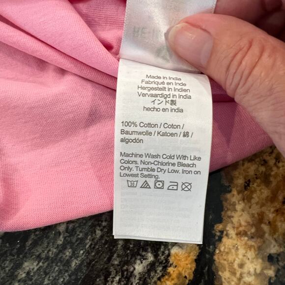 NWT J. Crew Retro Pink Cotton Henley Tank Top - Picture 7 of 8